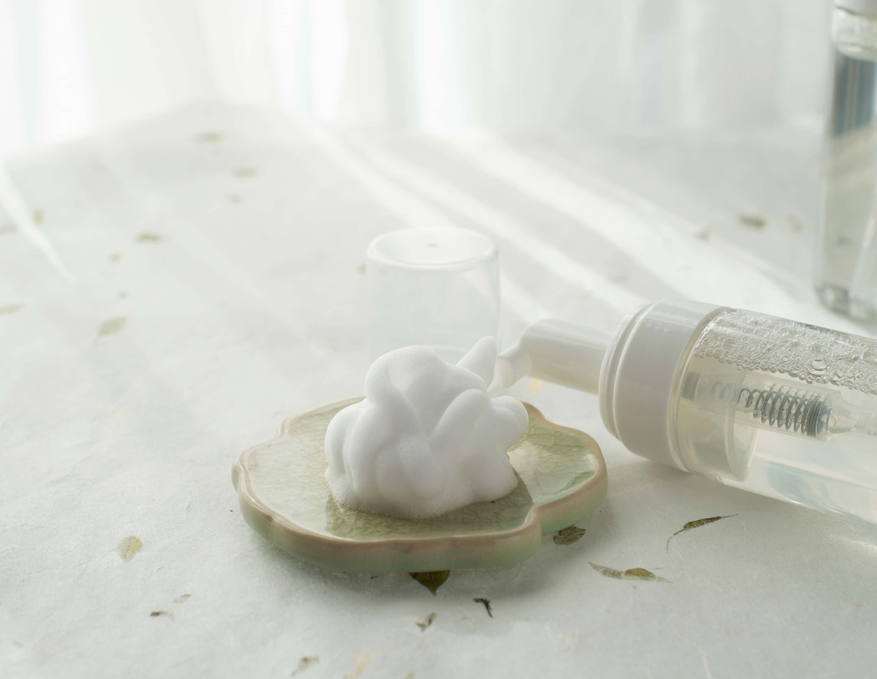 簡約藍色化妝品店鋪背景免摳素材免費下載_覓元素51yuansu.com